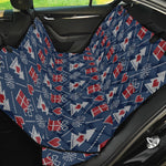 Christmas Gift Knitted Pattern Print Pet Car Back Seat Cover