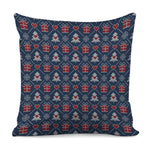 Christmas Gift Knitted Pattern Print Pillow Cover