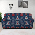 Christmas Gift Knitted Pattern Print Sofa Cover