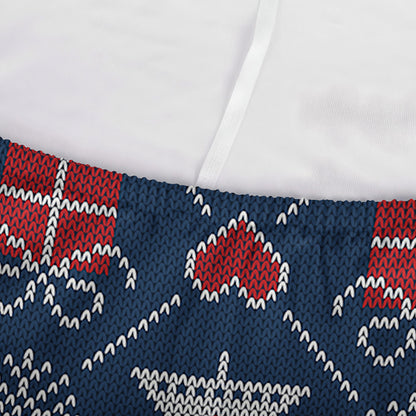 Christmas Gift Knitted Pattern Print Sofa Cover