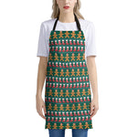 Christmas Gingerbread Man Pattern Print Apron