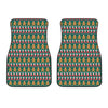 Christmas Gingerbread Man Pattern Print Front Car Floor Mats