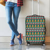 Christmas Gingerbread Man Pattern Print Luggage Cover