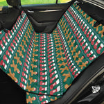 Christmas Gingerbread Man Pattern Print Pet Car Back Seat Cover