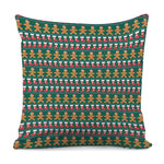 Christmas Gingerbread Man Pattern Print Pillow Cover