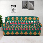 Christmas Gingerbread Man Pattern Print Sofa Cover
