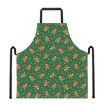 Christmas Gingerbread Pattern Print Apron