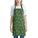 Christmas Gingerbread Pattern Print Apron