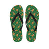 Christmas Gingerbread Pattern Print Flip Flops