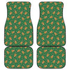 Christmas Gingerbread Pattern Print Front and Back Car Floor Mats