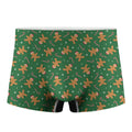 Christmas Gingerbread Pattern Print Men's Boxer Briefs