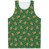 Christmas Gingerbread Pattern Print Men's Tank Top