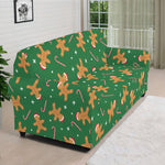 Christmas Gingerbread Pattern Print Sofa Cover