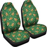 Christmas Gingerbread Pattern Print Universal Fit Car Seat Covers