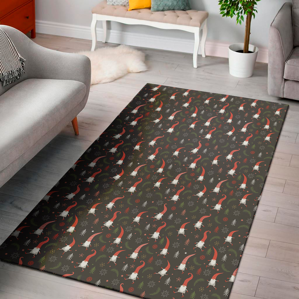 Christmas Gnomes Pattern Print Area Rug
