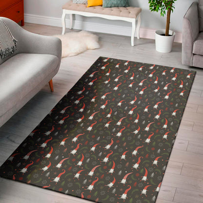 Christmas Gnomes Pattern Print Area Rug