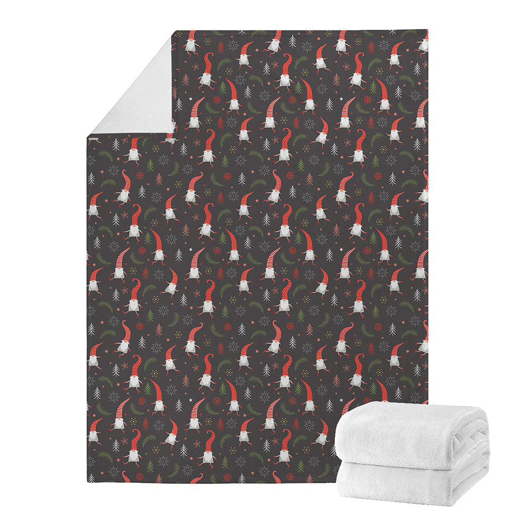 Christmas Gnomes Pattern Print Blanket