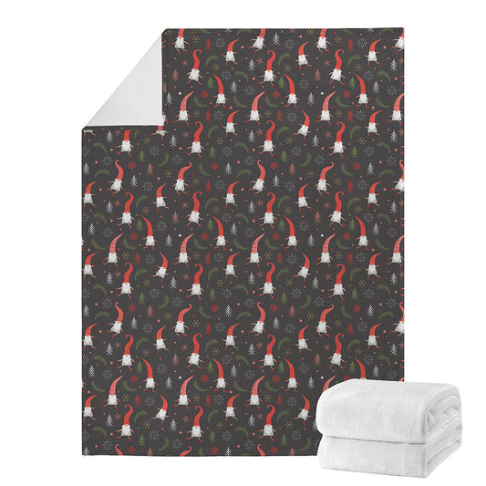 Christmas Gnomes Pattern Print Blanket