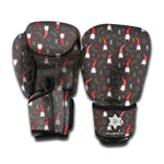 Christmas Gnomes Pattern Print Boxing Gloves