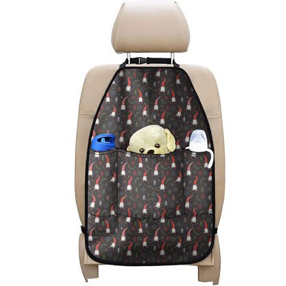 Christmas Gnomes Pattern Print Car Seat Organizers