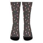 Christmas Gnomes Pattern Print Crew Socks