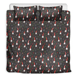 Christmas Gnomes Pattern Print Duvet Cover Bedding Set