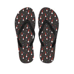 Christmas Gnomes Pattern Print Flip Flops
