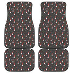 Christmas Gnomes Pattern Print Front and Back Car Floor Mats