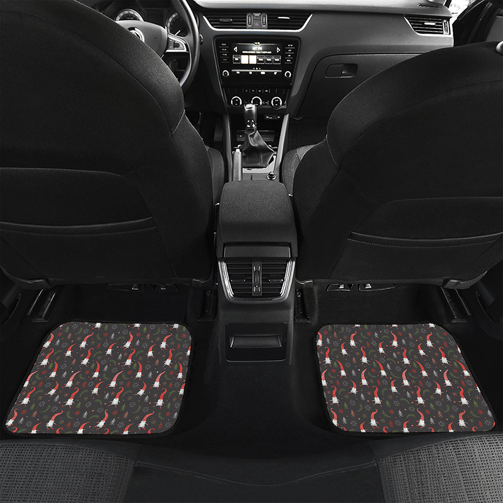 Christmas Gnomes Pattern Print Front and Back Car Floor Mats