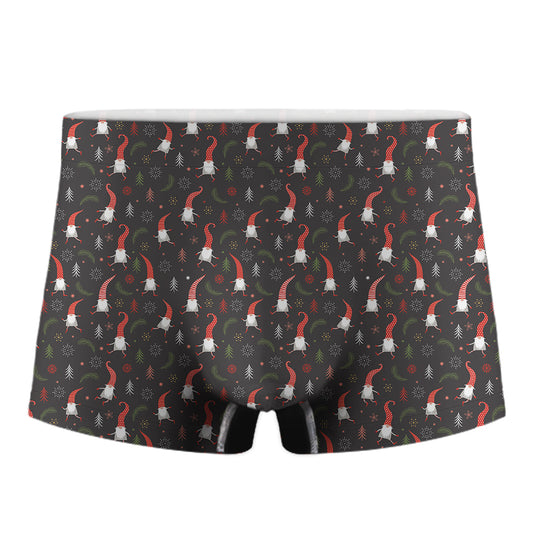 Christmas Gnomes Pattern Print Men's Boxer Briefs