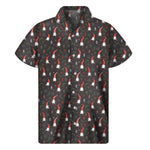 Christmas Gnomes Pattern Print Men's Short Sleeve Shirt