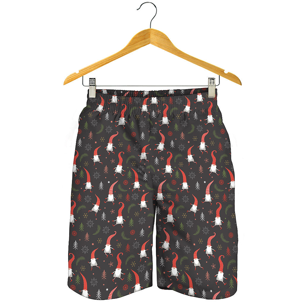 Christmas Gnomes Pattern Print Men's Shorts