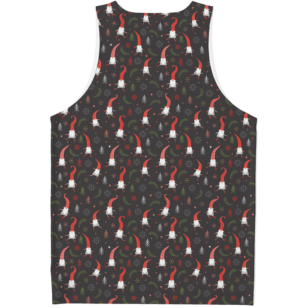 Christmas Gnomes Pattern Print Men's Tank Top