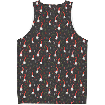 Christmas Gnomes Pattern Print Men's Tank Top
