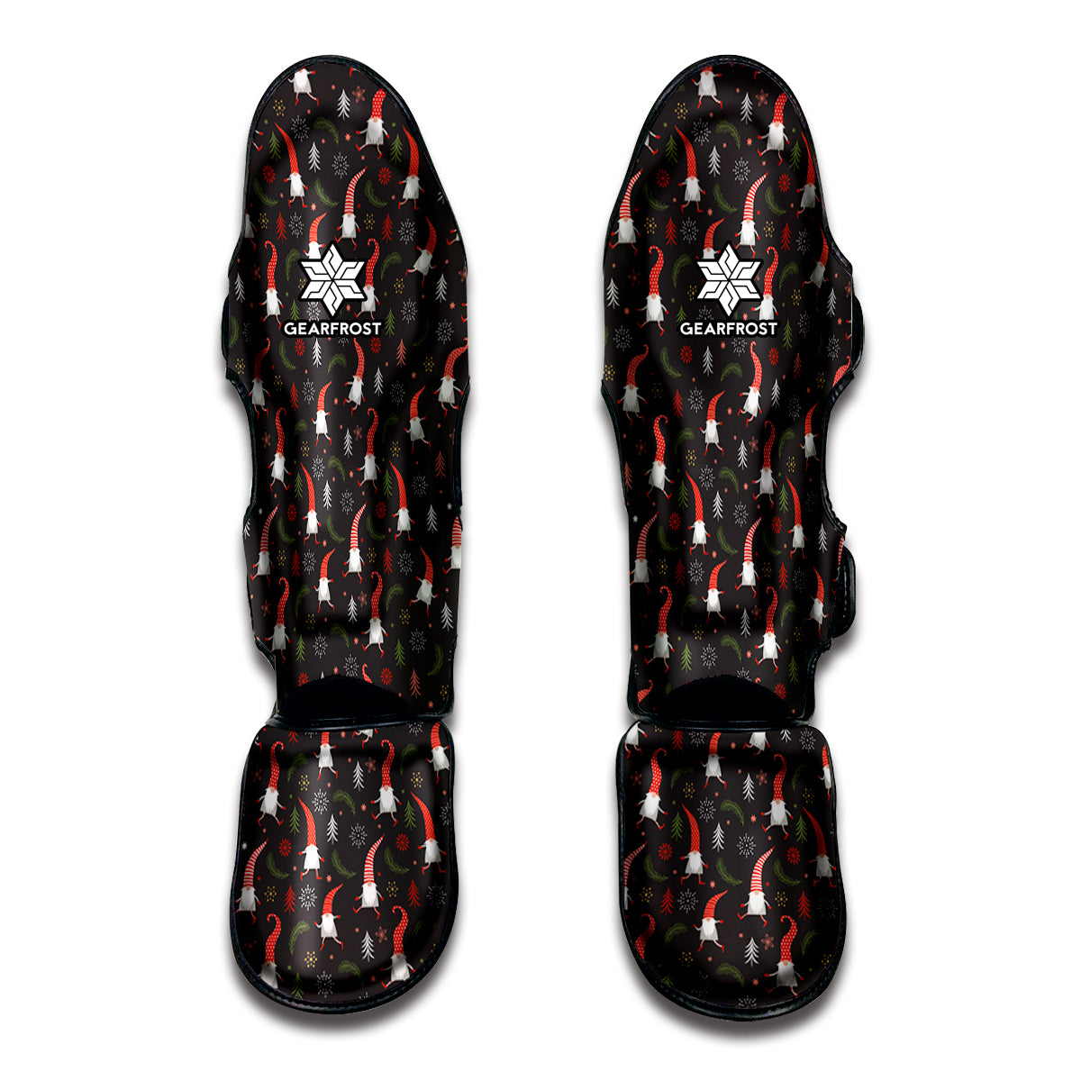 Christmas Gnomes Pattern Print Muay Thai Shin Guard