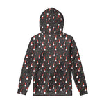 Christmas Gnomes Pattern Print Pullover Hoodie