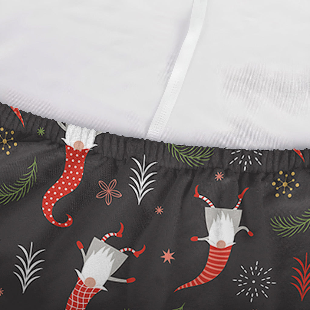 Christmas Gnomes Pattern Print Sofa Cover