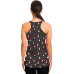 Christmas Gnomes Pattern Print Women's Racerback Tank Top