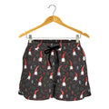 Christmas Gnomes Pattern Print Women's Shorts