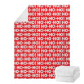 Christmas Ho Ho Ho Pattern Print Blanket