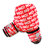 Christmas Ho Ho Ho Pattern Print Boxing Gloves