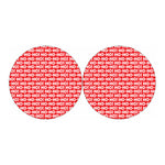 Christmas Ho Ho Ho Pattern Print Car Coasters