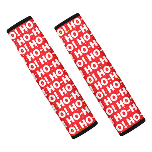 Christmas Ho Ho Ho Pattern Print Car Seat Belt Covers