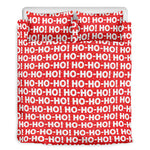 Christmas Ho Ho Ho Pattern Print Duvet Cover Bedding Set