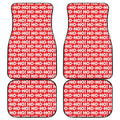 Christmas Ho Ho Ho Pattern Print Front and Back Car Floor Mats