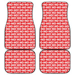 Christmas Ho Ho Ho Pattern Print Front and Back Car Floor Mats