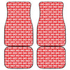 Christmas Ho Ho Ho Pattern Print Front and Back Car Floor Mats