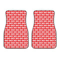 Christmas Ho Ho Ho Pattern Print Front Car Floor Mats