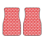 Christmas Ho Ho Ho Pattern Print Front Car Floor Mats