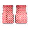 Christmas Ho Ho Ho Pattern Print Front Car Floor Mats